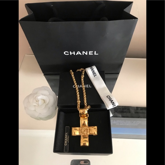 CHANEL Jewelry - Chanel Vintage Authentic cross rare! necklace